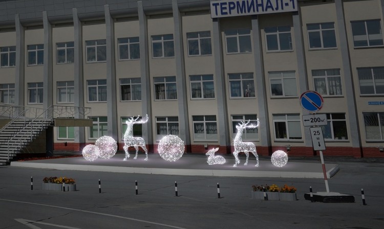 Светодиодный каркасный шар "Silver 720mm", 24B