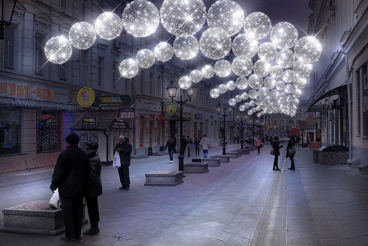 каркасная светодиодная фигура "Silver 720mm", 24B