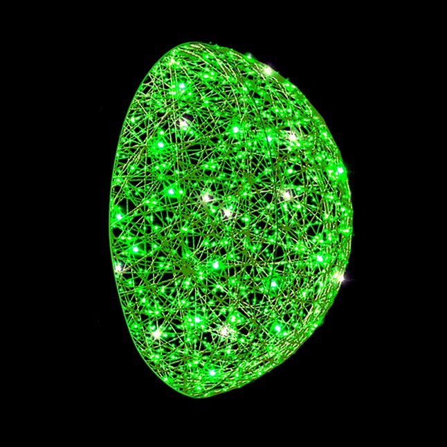 каркасная полусфера зеленого цвета 