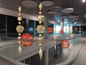 новогодняя каркасная фигура 