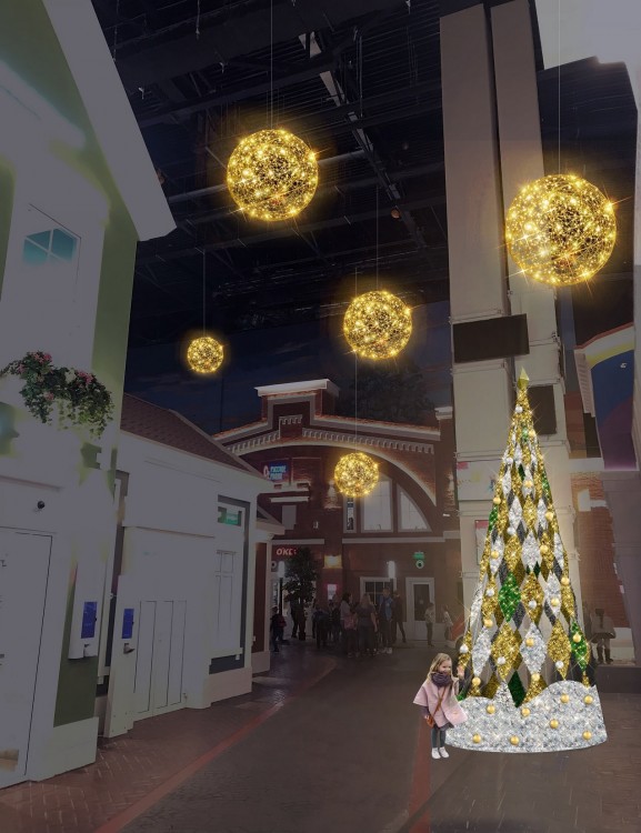 фигуры каркасные светящиеся "Gold 720mm", 220B