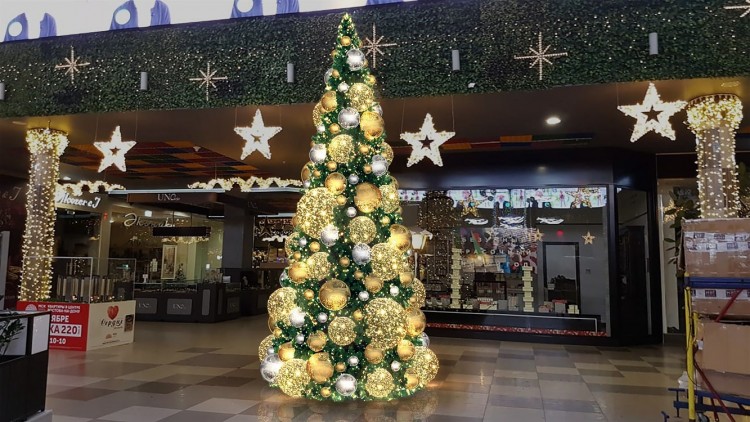 Световые полусферы на елку "Gold 720mm", 24В