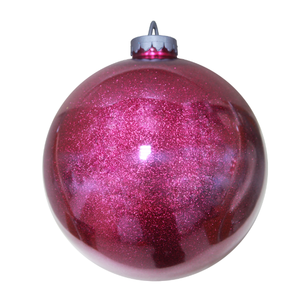 набор елочных шаров фиолетовых "Magenta shine 300 mm", 4 шт. 