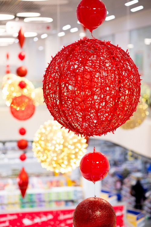 шар новогодний светодиодный цветной