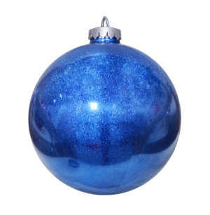 набор елочных шаров с глиттером 