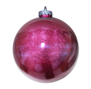 фиолетовый елочный шар 
