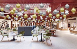 набор елочных шаров золотых 