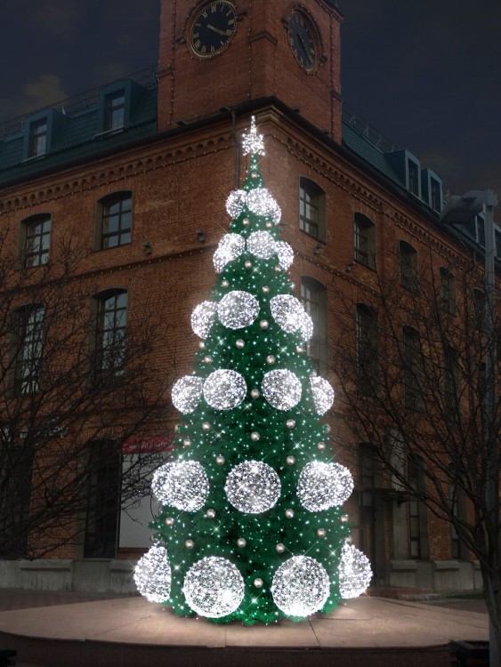 полусферы на елку светодиодные каркасные