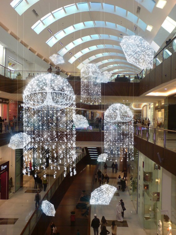 Светящаяся плетеная полусфера "White 2000mm", 220B