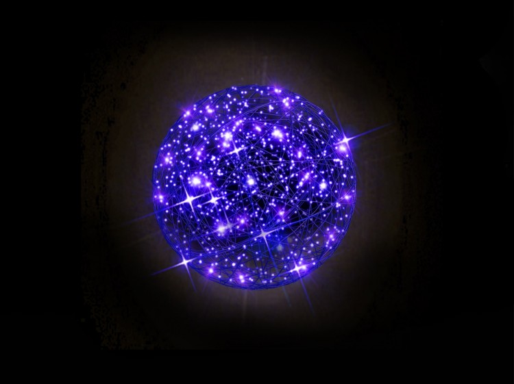 Световой каркасный шар "Violet 720mm", 24B