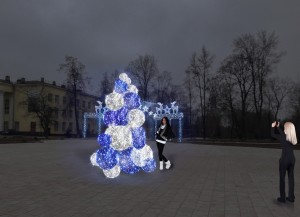 Большой светодиодный шар 