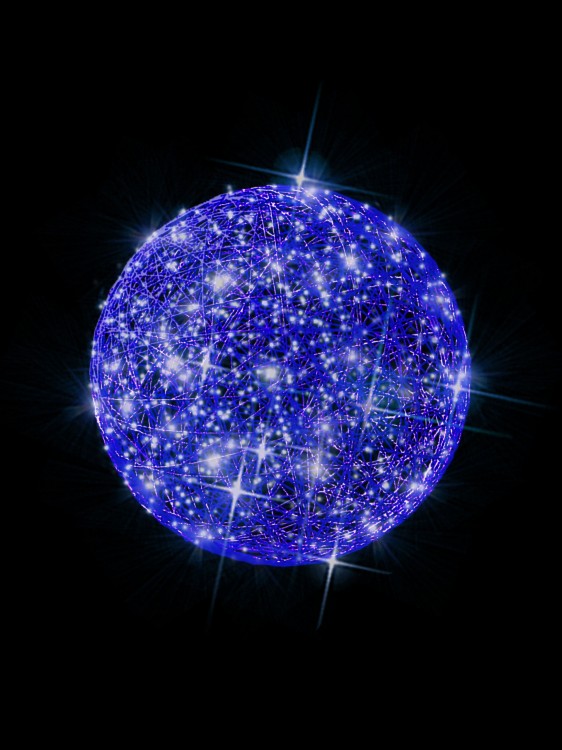 шары из светодиодного дюралайта "Blue 1200mm", 220B
